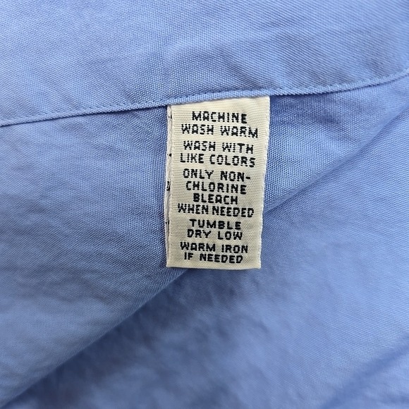 Polo Ralph Lauren 17.5 34/35 Regent Classic Fit Long Slv‎ Button Down Shirt Blue - Picture 5 of 11